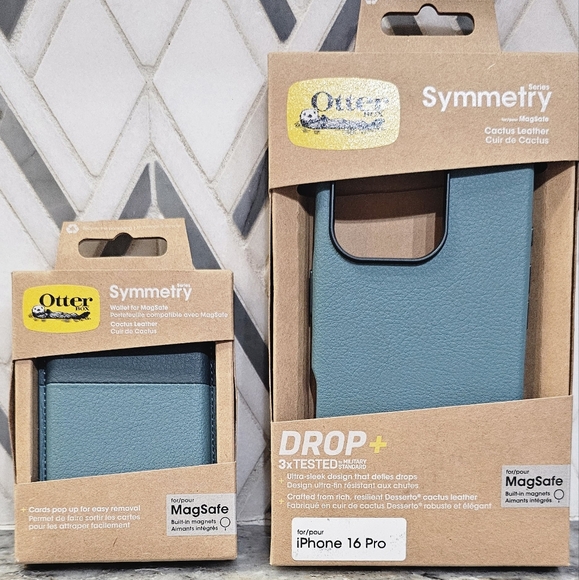 Otterbox iPhone 16 Pro Case + Wallet Sagebrush LOT desserto cactus leather NEW - Picture 6 of 10